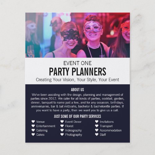Masquerade Party Party Event Planner Advertising Flyer
