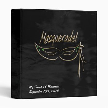 Masquerade Party Photo Album 3 Ring Binder by gothicbusiness at Zazzle