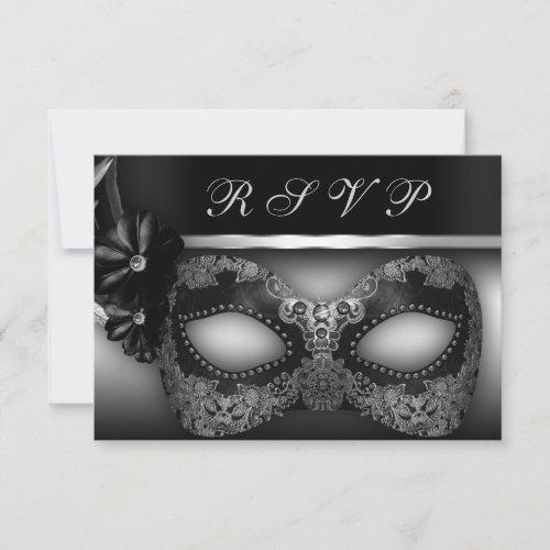 Masquerade Party RSVP Invite