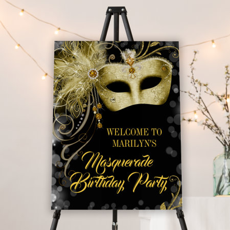 Masquerade Party Welcome Sign