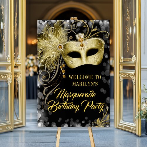 Masquerade Party Welcome Sign