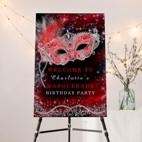 Masquerade Party Welcome Sign