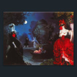 Masquerade Photo Print<br><div class="desc">Masquerade print. One of Russian illustrator Konstantin Somov’s most charming illustration. Masquerade features two beautiful women wearing mask in a park as a couple meets on a bridge and another couple kisses romantically in a rowboat. A great gift for fans of Konstantin Somov, Russian illustration, vintage art, vintage cabaret, and...</div>