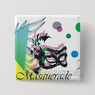 Masquerade Pinback Button