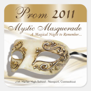 Masquerade Prom 2011 Party Sticker