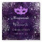 Masquerade purple silver glitter Sweet 16