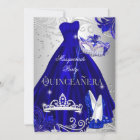 Masquerade Quinceanera Blue Silver Dress Heels