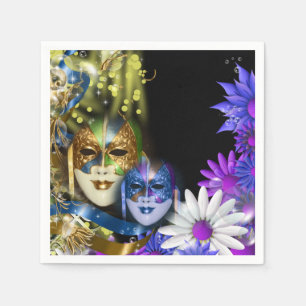 Masquerade quinceanera Venetian masks Napkins