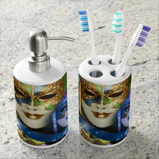 Masquerade quinceanera masks travel Soap Dispenser And