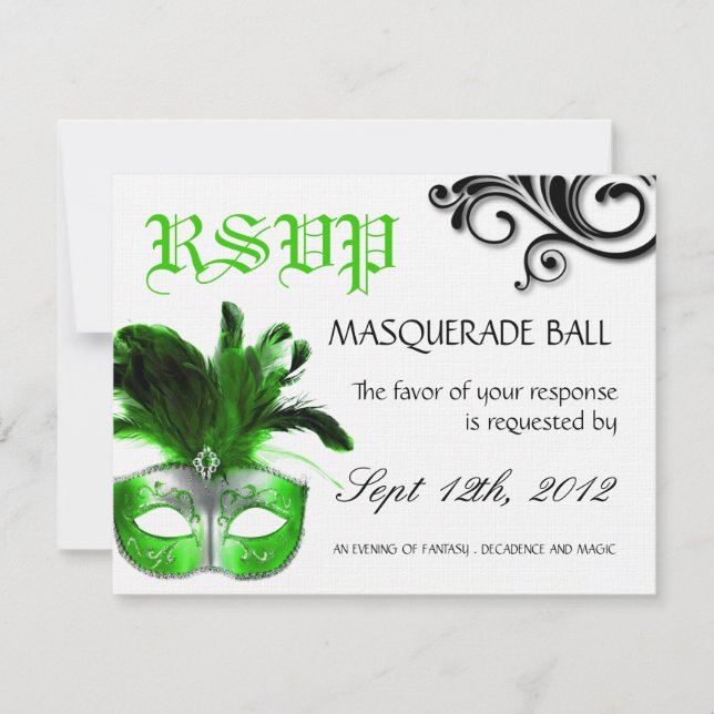 Masquerade Reply Cards (Front)