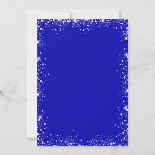 Masquerade royal blue silver Sweet 16 party Invitation Zazzle