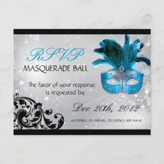 Masquerade RSVP Cards