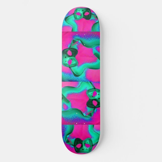 "Masquerade" Skateboard Deck (Front)