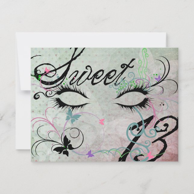 Masquerade Sweet 13 Invitations (Front)
