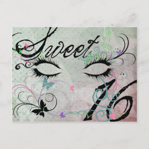 Masquerade Sweet 16 Postcard