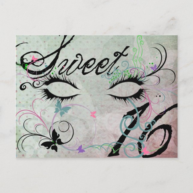 Masquerade Sweet 16 Postcard (Front)