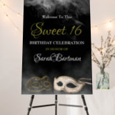 Masquerade Signs, Masquerade Party Decorations, Sweet 16 Masquerade Signs  Set, Masquerade Party Welcome Sign, Masquerade Theme Party Digital 