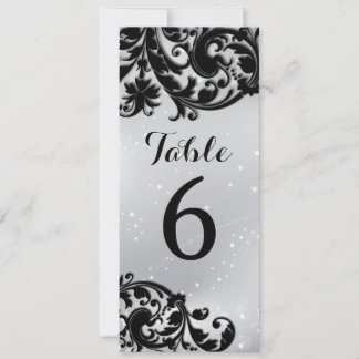 Masquerade Table Number Card