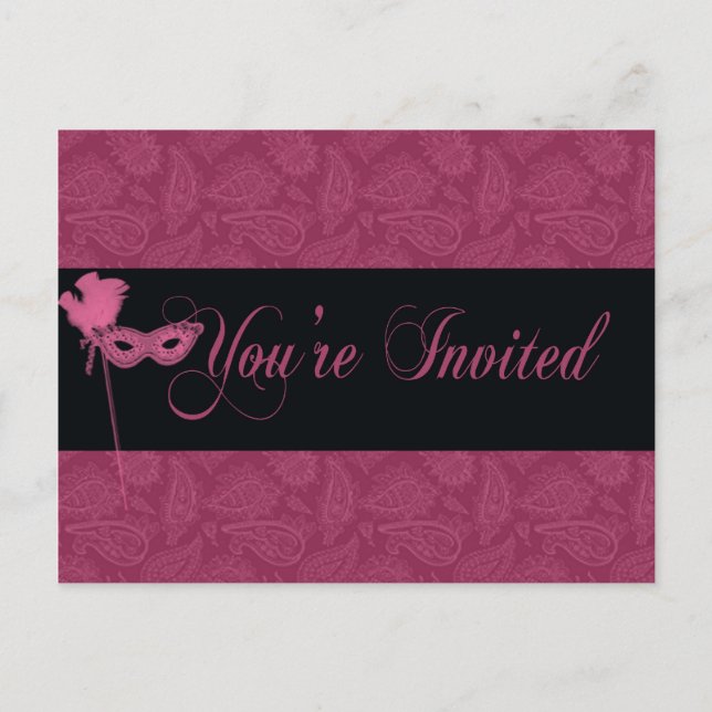 Masquerade  Theatrical Invitation (Front)