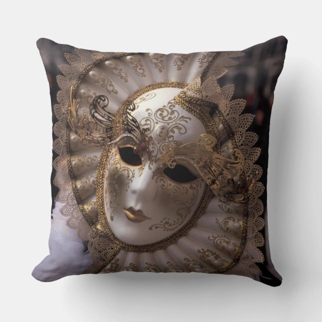 Masquerade Throw Pillow (Front)