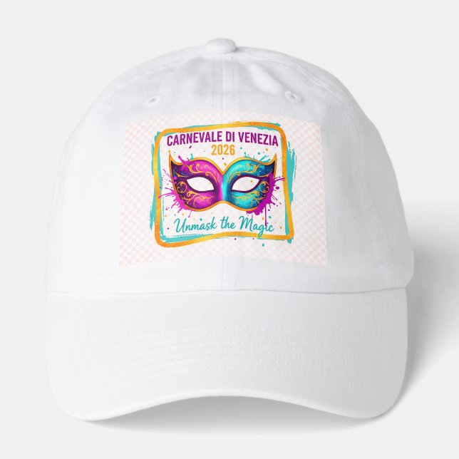 Masquerade Unisex Bio-Washed Dad Hat (Front)