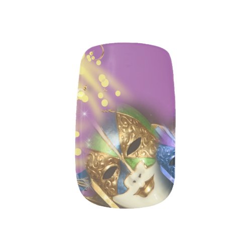 Masquerade Venetian masks girls Minx Nail Art