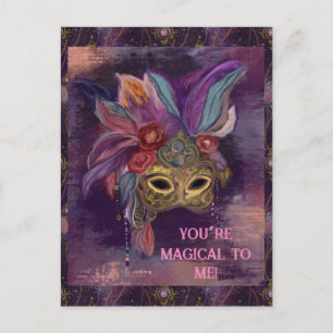 MASQUERADE VENICE ART POSTCARD