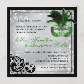 Masquerade Wedding Invitation