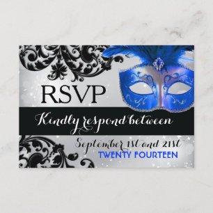 Masquerade Wedding RSVP Cards