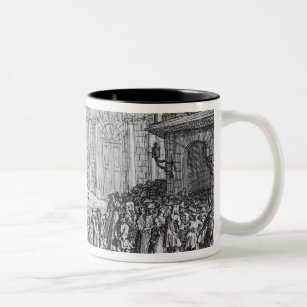Masquerades and Operas, Burlington Gate, 1724 Two-Tone Coffee Mug
