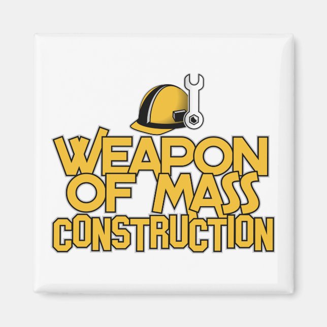 Mass Construction custom magnet (Front)