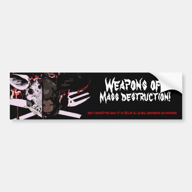 Mass Destruction Bumper Sticker (Front)
