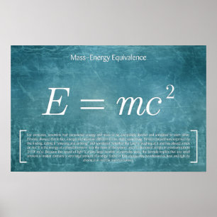 Mass–Energy - Math Poster