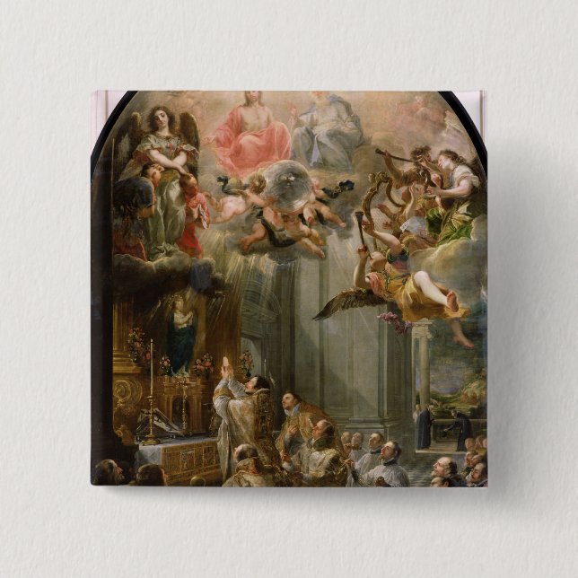 Mass for the Order of Trinitarians, 1666 Pinback Button (Front)