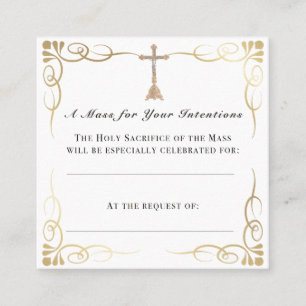 Mass Intention Card – Catholic Gift of Prayer