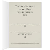 Mass Offering Chalice Host Flowers Cards (Inside (Right))