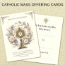 Mass Offering Floral Divine Praises Eucharist Card