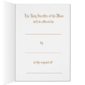 Mass Offering Gold Crucifix Sympathy Condolence (Inside (Right))