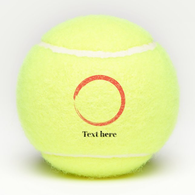 mass Promotional your logo here party supplies  Tennis Balls (Back)