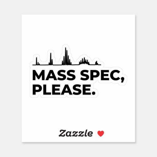 Mass Spec Please Sticker