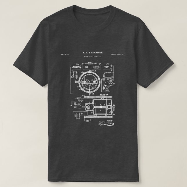 Mass Spectrometry Patent  Science  T-Shirt (Design Front)