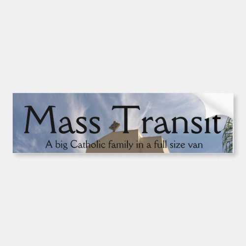 Mass Transit Bumper Sticker