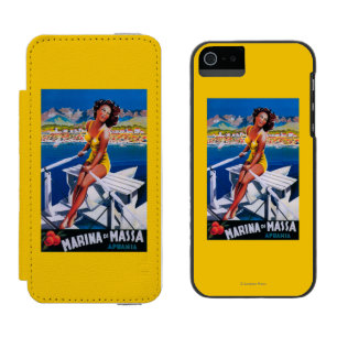 Massa Marina Travel Poster Wallet Case For iPhone SE/5/5s