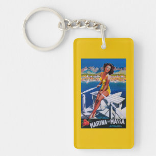 Massa Marina Travel Poster Keychain