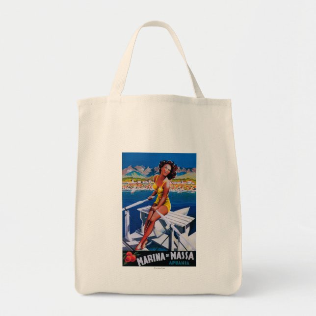 Massa Marina Travel Poster Tote Bag (Front)