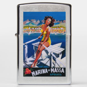 Massa Marina Travel Poster Zippo Lighter