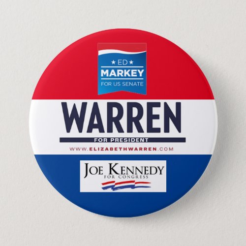 Massachusetts 2020 election ticket button