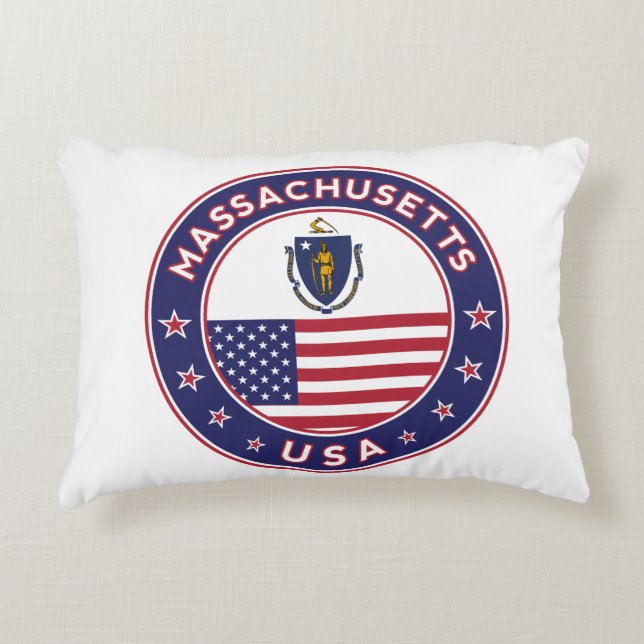 Massachusetts Accent Pillow (Front)