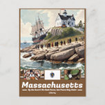 Massachusetts Artistry &amp; History Postcard