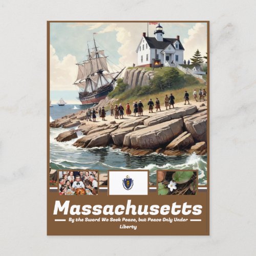 Massachusetts Artistry  History Postcard